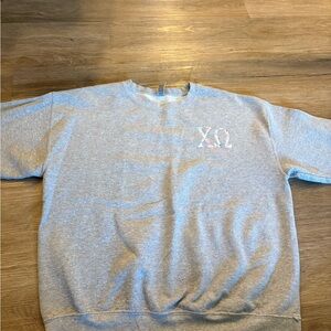 Gray XO Crewneck Sweater